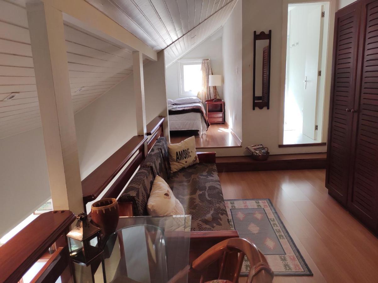 Agradável Apt 2Quartos para família próx ao Lago Negro - 4 min do centro- com churrasqueira Gramado Esterno foto